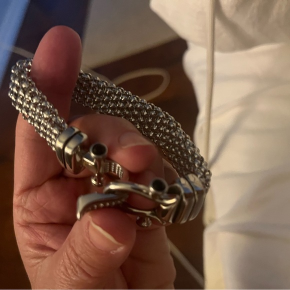 Bengal bracelet with hock inlaid with small black ston. In good condition - Picture 8 of 9